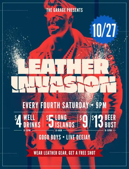Leather Invasion at The Garage August 26