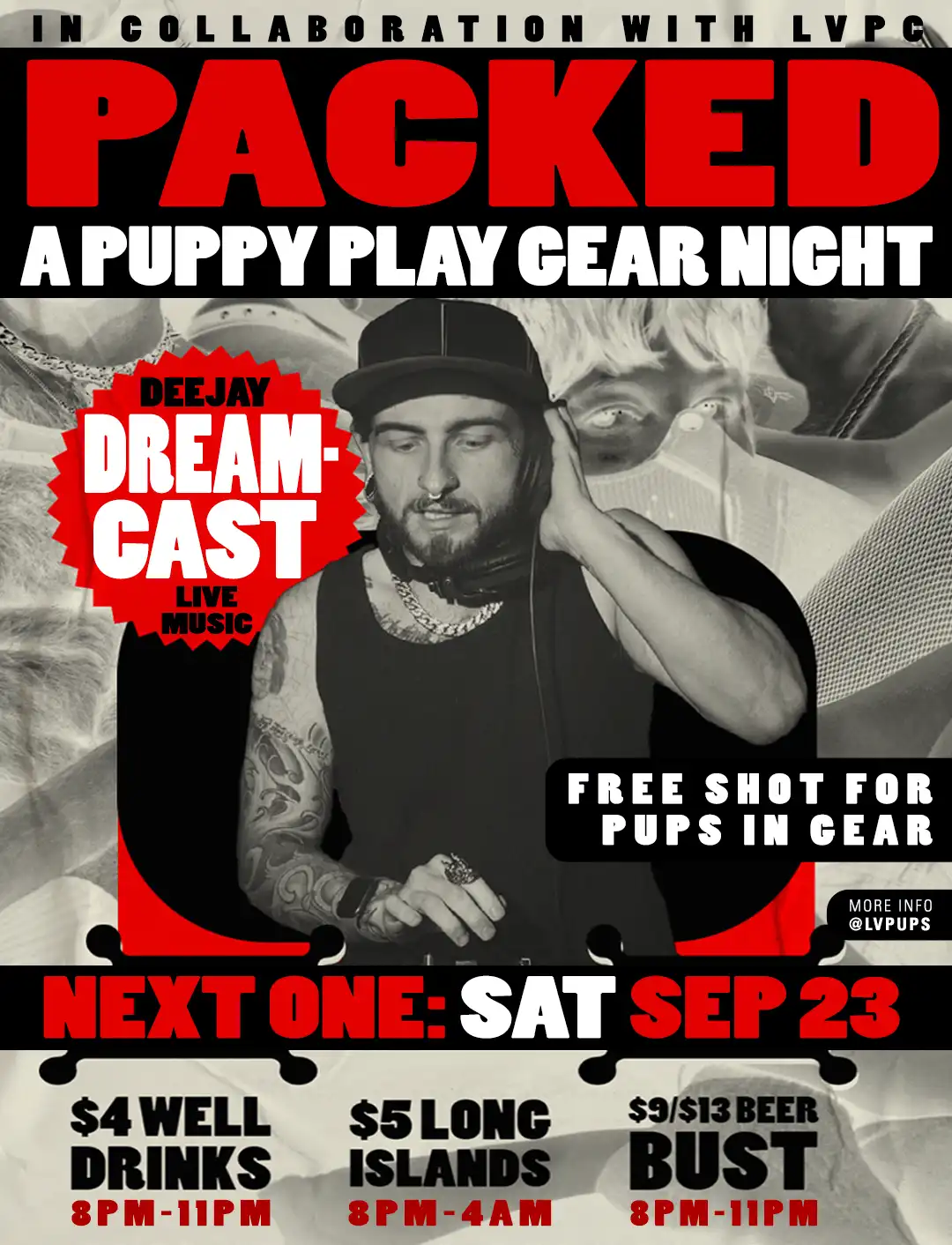 PACKED - A Puppy Play Gear Night at The Garage Sept 23
